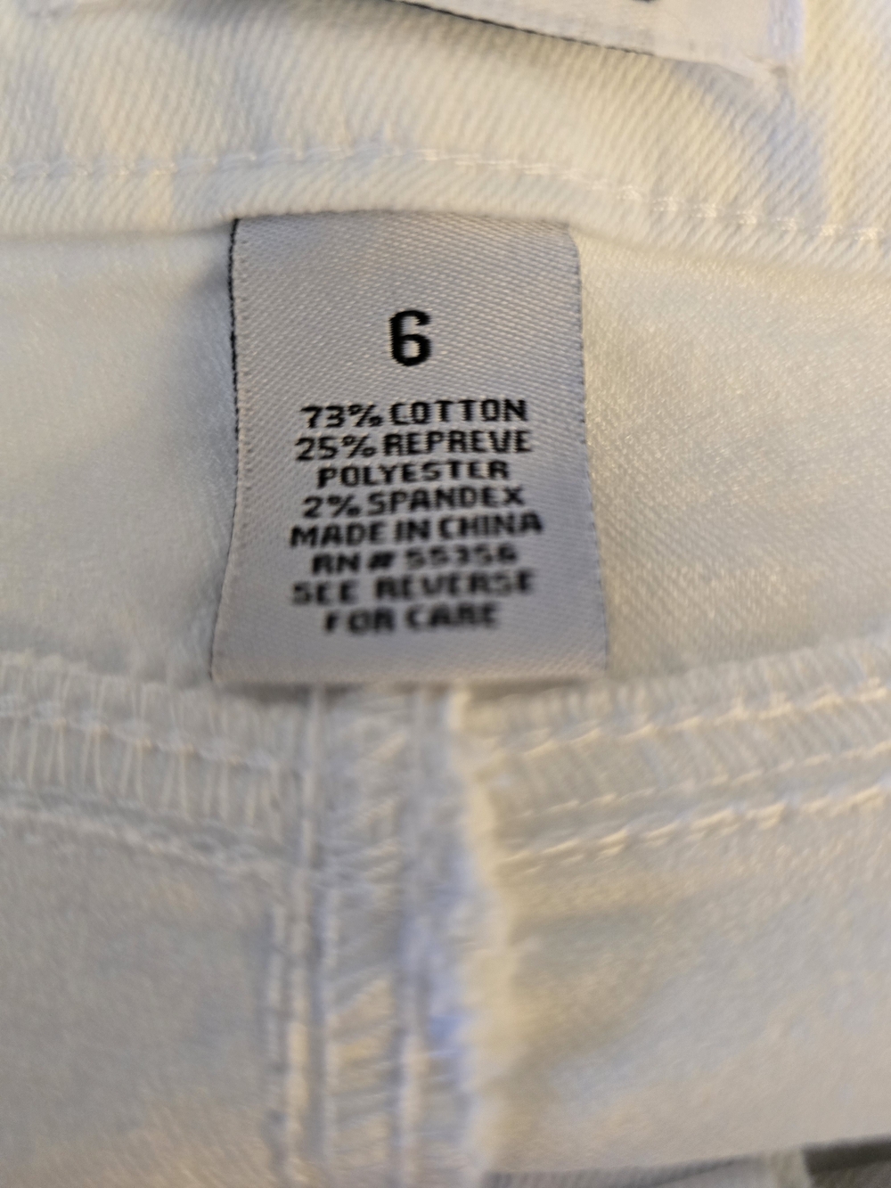d. jeans White Mid-Rise Denim Shorts - Picture 8 of 8